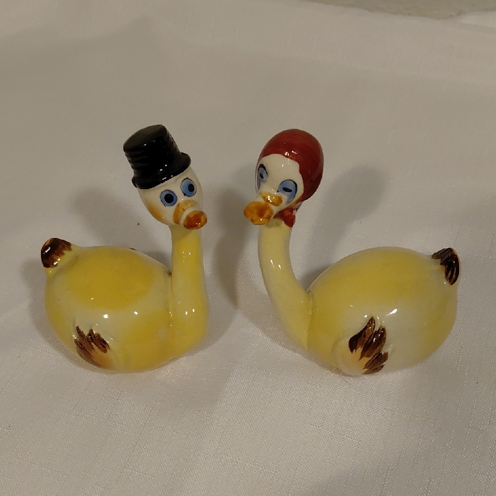 Ceramic Goose Salt & Pepper Shakers